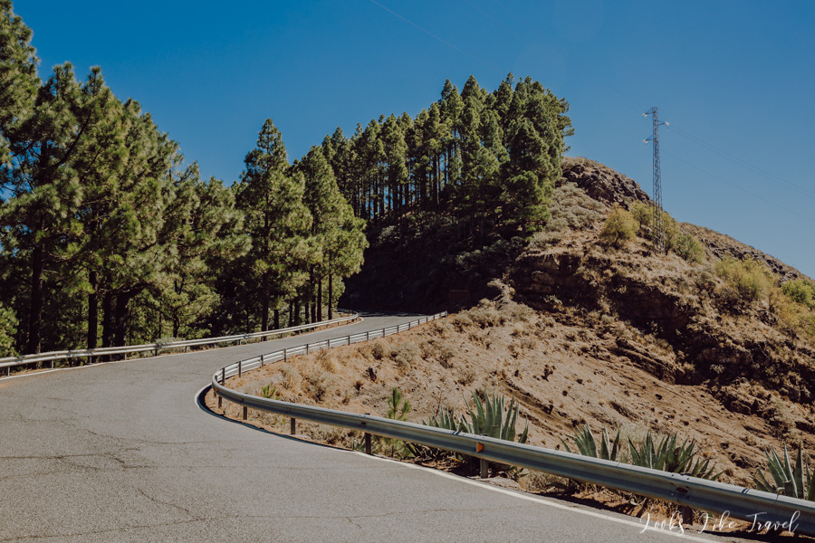 mountain road in Gran Canaria