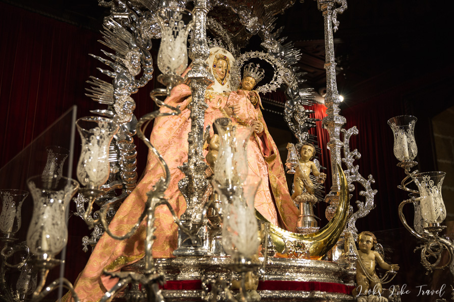Pine Mother of God from behind the altar - Teror