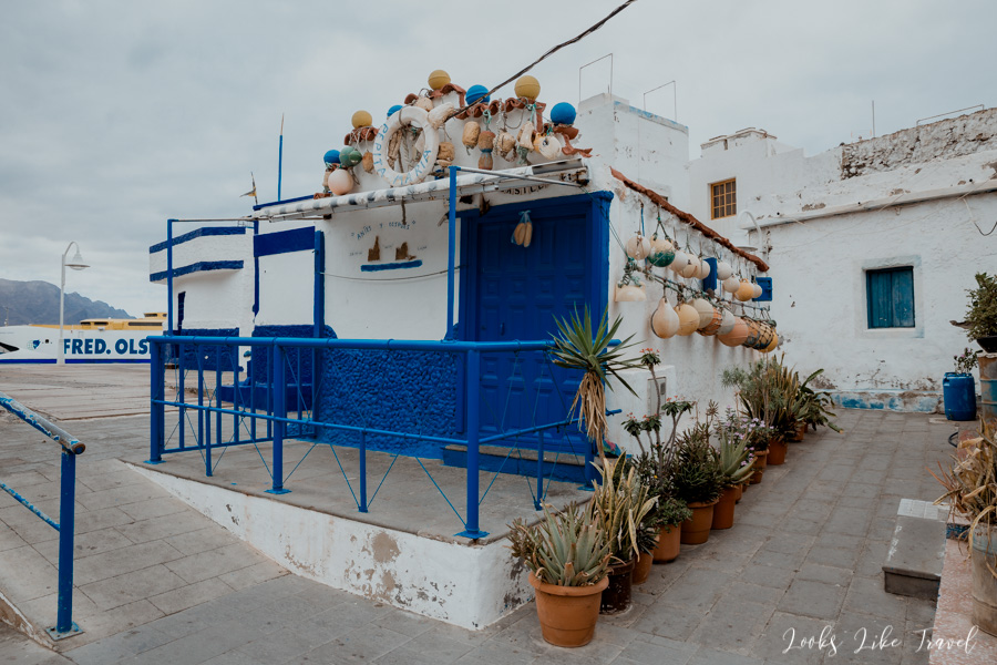 house with colorful buoys - Puerto de las Nieves