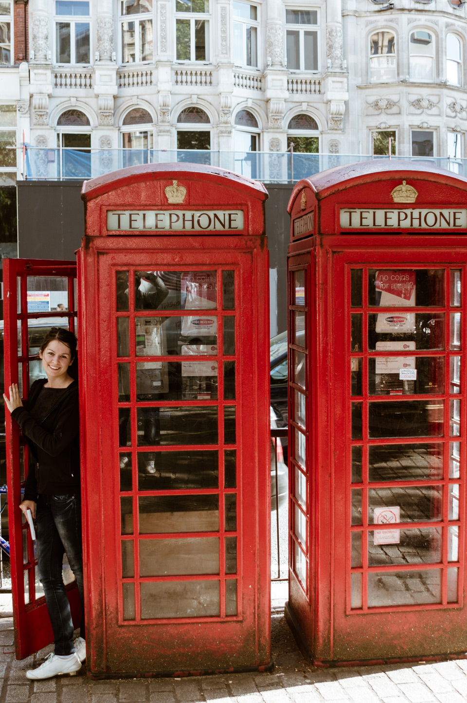 London, red phone booths