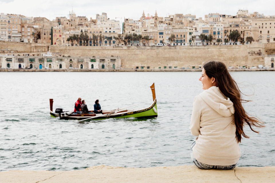 Malta, Birgu, widok na miasto Valetta