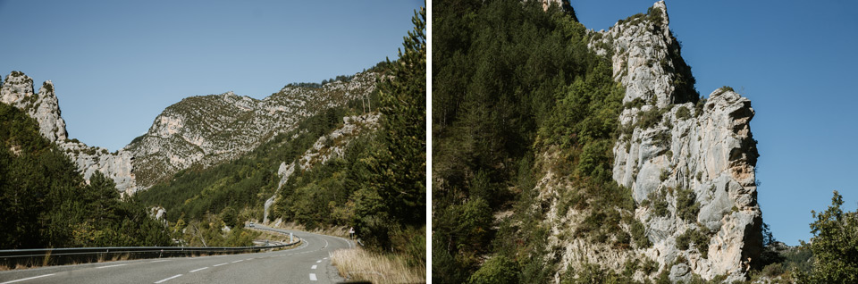 droga do Sisteron przez Alpy